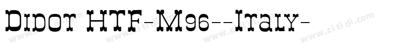 Didot HTF-M96--Italy字体转换